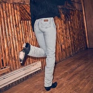 Cowboy cut Wranglers